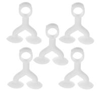 COHEALI 5 Pièces Protecteur de Porte en Silicone avec Double Ventouse, Cale-porte Silencieuse sans Perçage pour Poignées de Porte, Adapté la Cuisine et Salle de Bain
