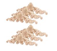 COHEALI 6 Pièces Applique en Bois Massif pour Meubles et Portes, | Décoration pour Armoires et Vitrines, Finition Élégante, Bois, sans Odeur Particulière, Toucher Confortable