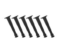 COHEALI 6 Pièces Pied de Canapé en Plastique T-Shaped Réglable en Hauteur, Support Stable pour Cadre de Lit et Meubles, Pieds de Cadre de Lit Robustes et Élégants Noirs