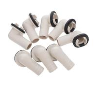 COHEALI 8 Pièces Adaptateur de Tuyau de Drainage Ac en Plastique Blanc, Léger et Étanche, Raccord pour Unité Extérieure de Climatiseur et Système de Fenêtre