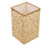 COHEALI Abat-jour de Rechange Carré en Tissu Doré Triangulaire E27, Abat-jour Décoratif pour Lampe de Bureau, Lampadaire et Applique Murale, Intérieur Polyvalent, Usage Domestique,