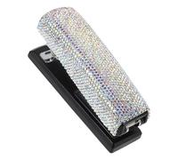 COHEALI Agrafeuse de Bureau Manuelle en Fer avec Strass Scintillants, Agrafeuse Portable Blanche pour Fixation Forte de Papier, pour Salle de t Bureau