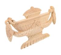 COHEALI Applique en Bois Sculpté Décorative pour Meubles, Ornements en Bois Raffinés Gravures Complexes, Solide Décoration Intérieure Maison