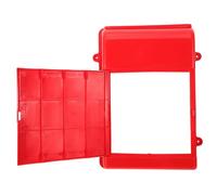 COHEALI Boîte aux Lettres Murale Boîte aux Lettres Simple en Plastique Rouge Petite Étanche la Pluie à Fixer au Mur pour Courrier