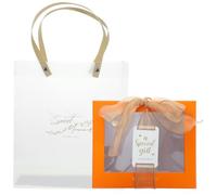 COHEALI Boîte Délicate en Papier et Pp Orange pour Emballage de Fleurs et Cadeaux de Mariage, Coffret Duo Couple pour Saint-valentin et Fêtes