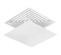 COHEALI Déflecteur de Ventilation Guide du Vent pour Climatiseur Central Carré Blanc en Fer et Tissu, Léger et Polyvalent pour Vacances à Domicile et Bureau