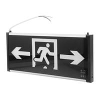 COHEALI Éclairage de Secours à LED Suspendu pour Lieux Publics Noir en Plastique, Indicateur de Sortie Pratique et Guide D'évacuation en Cas D'urgence