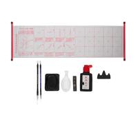 COHEALI Ensemble Portable de Pinceaux de Calligraphie Chinoise pour Professionnels avec Pierre à Encre et Papier Aquarelle, Facile à Entretenir, Peinture Japonaise Bureau