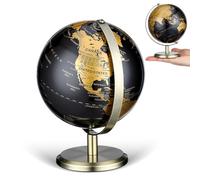 COHEALI Globe Décoratif Vintage Rond en Métal Or Élégant pour Décoration Intérieure Multifonctionnelle Bureau ou Table Maison