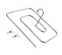 COHEALI Grand Cintre à Draps en Acier Inoxydable avec Pinces, Étendoir à Linge Spirale pour Séchage de Couettes et Draps, Balcon et Intérieur, 1 Set, Structure Hélicoïdale