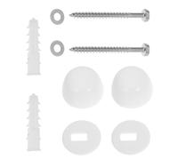 COHEALI Kit de Fixation Wc Sol avec Vis en Métal et Capuchons Décoratifs Abs pour Installation Sécurisée et Esthétique de Cuvette de Toilette Salle de Bain