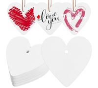 COHEALI Lot de 30 étiquettes colorées en bois naturel pour décoration de mariage - 51 cm - Bois à suspendre - Avec ficelle, cœurs en bois, confettis découpés sur papier