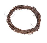 COHEALI Lot de 4 Couronnes de Vigne Décoratives en Rotin Naturel de 20 Cm pour Décoration D'intérieur