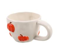 COHEALI Mug Citrouille en Céramique 400ml avec Poignée, Fête Halloween | Café, Prise Confortable, Thé, Surface Lisse et Brillante, Usage Bureau ou Maison, Lait et Eau