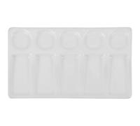 COHEALI Palette de Couleurs Aquarelle Palette de mélange Aquarelle rectangulaire à Dessin en Porcelaine Assiette Barbecue Art Plaque Peinture Blanche Produits pour