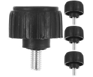 COHEALI Pieds de Balance Électroniques Compatibles Universellement Noirs 4pcs en Caoutchouc et Fer Stabilité Renforcée Jusqu'à 30kg pour Plateforme Électronique