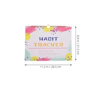 COHEALI Planificateur Hebdomadaire Bloc-notes de Suivi des Habitudes Non Daté 2pcs en Papier et Fer Productivité et Organisation Simple pour Bureau et Maison