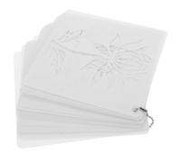 COHEALI Pochoirs Réutilisables en Pet Motifs Floraux Élégants et Feuilles Ajourées, Faciles à Utiliser pour Peinture sur Toile, Paquet en Tissu et Décoration Murale