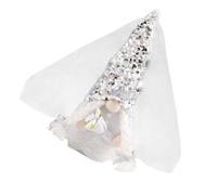 COHEALI Poupée GNOME de Mariage Décoration Intérieure Romantique et Créative en Tissu Blanc Légère et Solide, pour Rebords de Fenêtres et Cheminées