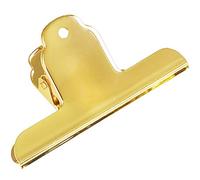 Coideal Grande Pince à Dessin Dorée - 3 Pcs Bulldog Clip Doré 145mm Grand Format Pinces Reliure en Métal Grosse pour Art Journal, Papier Aquarelle, Carton, Bureaum, Cuisine (Or)