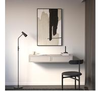 Coiffeuse 2 tiroirs - VELVETO - 110 cm - grège