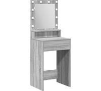 Coiffeuse avec lumières LED en finition grise Sonoma - 50x41x135 cm, Coiffeuses DesignMeubles Nouveau
