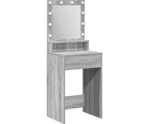 Coiffeuse avec lumières LED en finition grise Sonoma - 50x41x135 cm, Coiffeuses DesignMeubles Nouveau