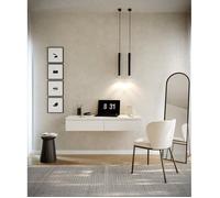 Coiffeuse bureau avec 2 tiroirs - BEMMI - 120 cm - blanc