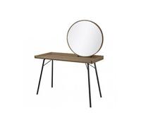 Coiffeuse Design en Bois "Rayburn" 115cm Marron