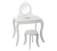 Coiffeuse enfant avec tabouret Demoiselle - Blanc
