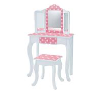 Fantasy Fields Coiffeuse Enfant en Bois Table Maquillage Miroir Tabouret Teamson TD-11670F
