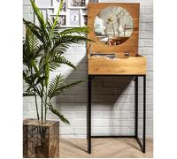Coiffeuse - HOME DECO FACTORY - Abbott - Bois - Marron - Design Industriel