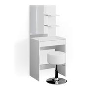 Coiffeuse Isabelle, 60cm avec tabouret, Blanc, Vicco 34446