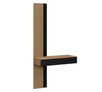 Coiffeuse Melina, 100cm avec 2 tiroirs, Chêne/Noir, Vicco 57980