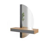 Coiffeuse Melisa, 120cm avec 2 tiroirs, Gris, Vicco 47687