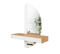 Vicco Coiffeuse Melisa, Blanc, 120cm avec éclairage LED, Hauteur réglable, Parfaitement Adaptable aux Besoins individuels