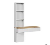 Coiffeuse Melora, 100cm, Blanc/Chêne, Vicco 57981