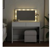 Coiffeuse - minimaliste moderne - avec LED blanc 100x40x120 cm(65983) ZLH