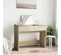Coiffeuse - minimaliste moderne - avec miroir chêne sonoma 100x45x76 cm(48889) ZLH