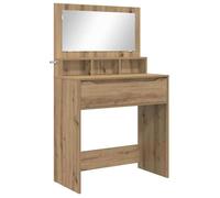 Coiffeuse moderne - vidaXL - Chêne artisanal - 80x39,5x135 cm - Bois d'ingénierie - Tiroirs avec glissières à billes