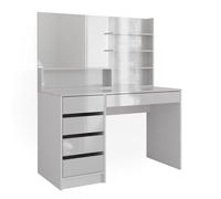 Coiffeuse Sherry, 120cm avec miroir, Blanc, Vicco 41290