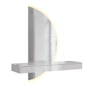 Coiffeuse Sherry, 120cm avec miroir LED, Blanc Haute brillance, Vicco 61309