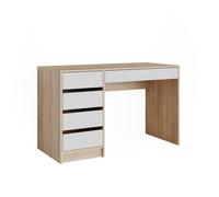 Coiffeuse Sherry, 120cm, Blanc/Sonoma, Vicco 36729