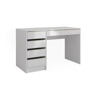 Coiffeuse Sherry, 120cm sans miroir, Blanc/Or, Vicco 47288
