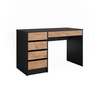Coiffeuse Sherry, 120x75cm sans miroir, Anthracite/Chêne de force doré, Vicco 52021
