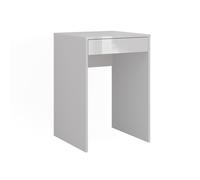 Coiffeuse Sherry, 51.4cm, Blanc/Blanc Haute brillance, Vicco 57675