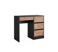 Coiffeuse Sherry, 90x75cm sans miroir, Anthracite/Chêne de force doré, Vicco 52022