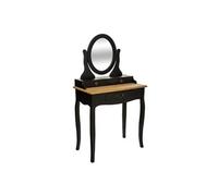 Coiffeuse / Table de maquillage coloris noir - Longueur 74 x Profondeur 40 x Hauteur 136 cm --