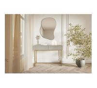Selsey Veldio Coiffeuse 110 x 79 cm avec 2 Tiroirs, Beige Gris