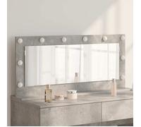 vidaXL Miroir de vanité Rectangulaire Gris béton 100 x 45 x 18 cm